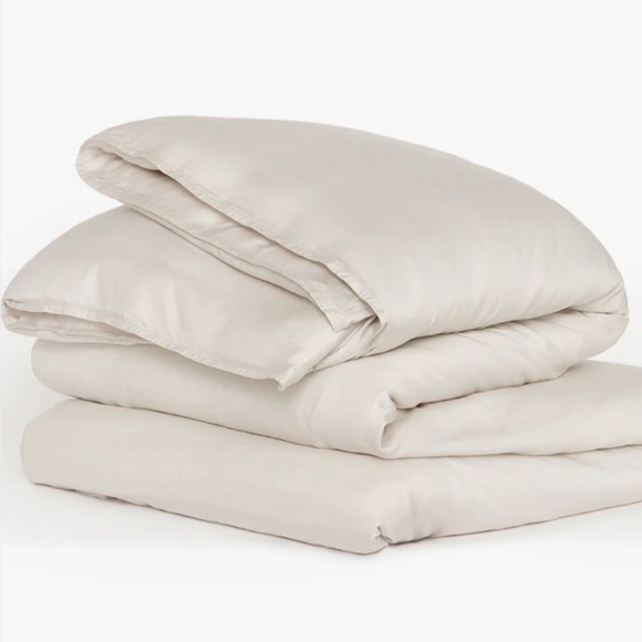 Buffy Breeze Eucalyptus Duvet Cover Queen Size Light Gray 88" x 96" Soft Comfort - Picture 1 of 8